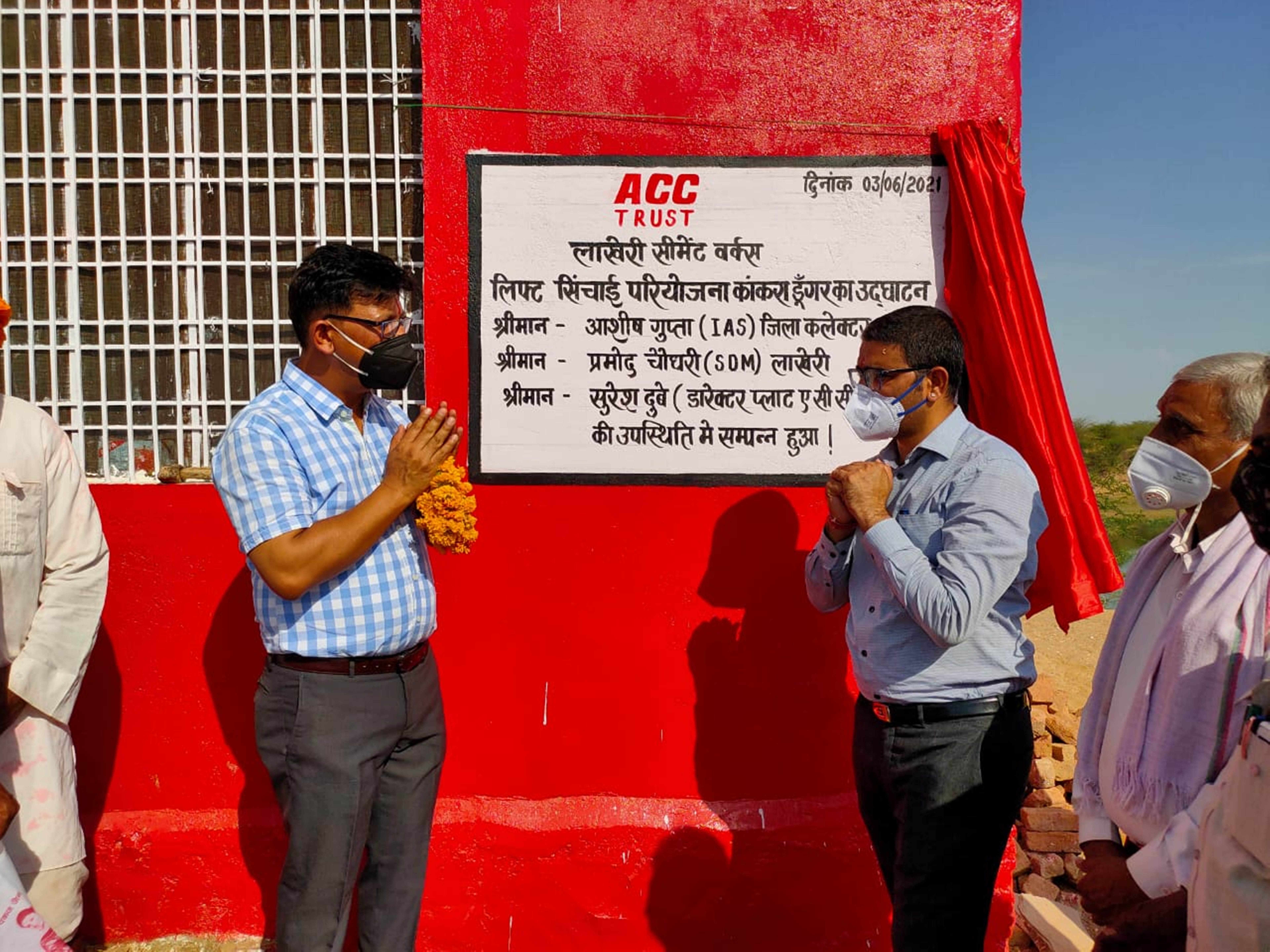 ACC Trust implements lift- irrigation in Rajasthanâ€™s Mej Rive